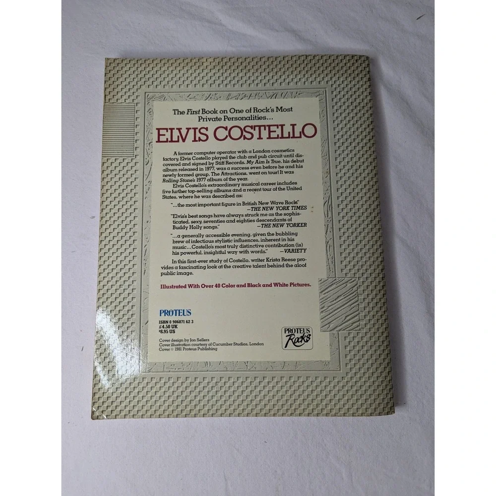 Elvis Costello false biography based on rumor innuendo‎ lies paperback book 1981
